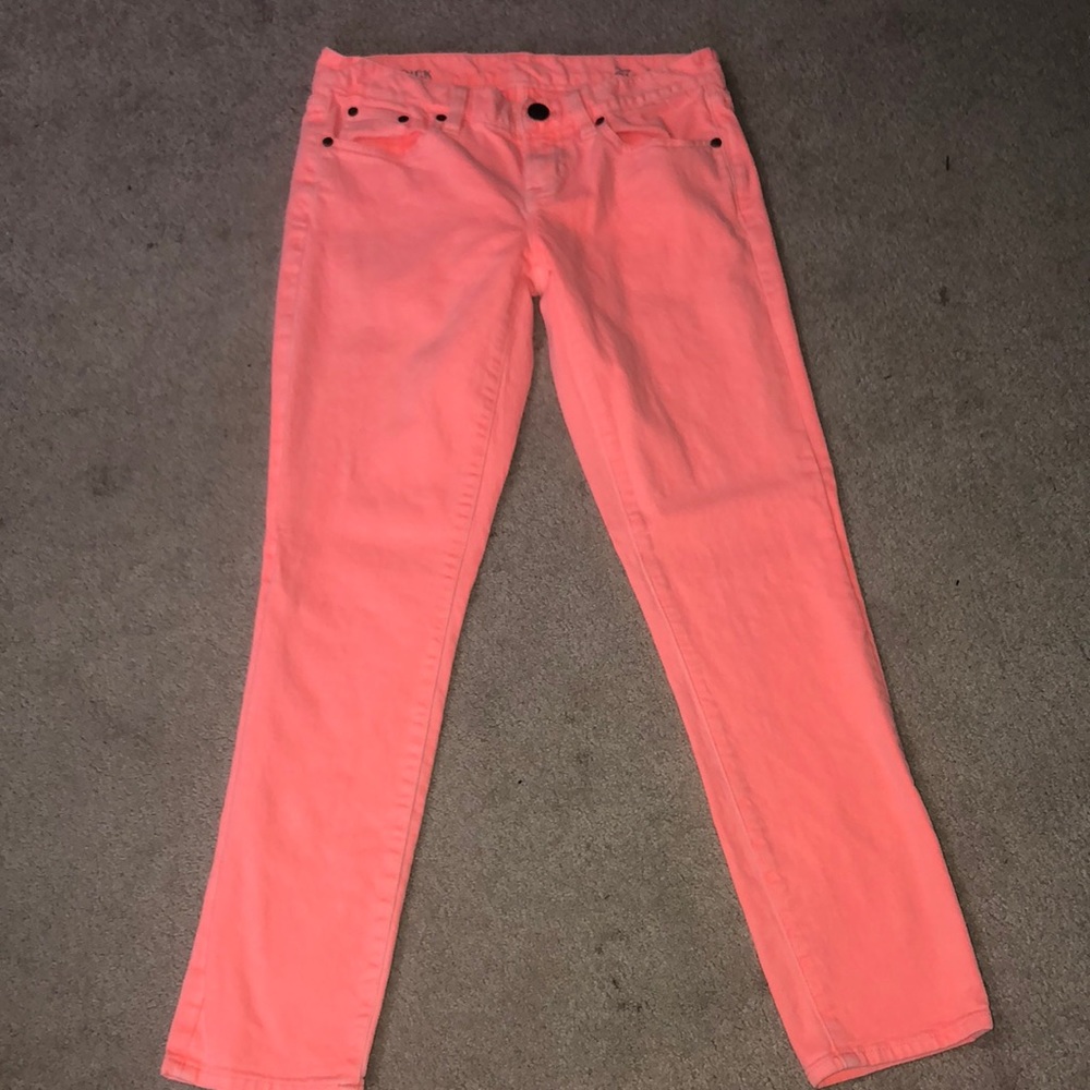 J. Crew Coral/Pink Jeans